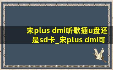 宋plus dmi听歌插u盘还是sd卡_宋plus dmi可以用u盘放音乐吗